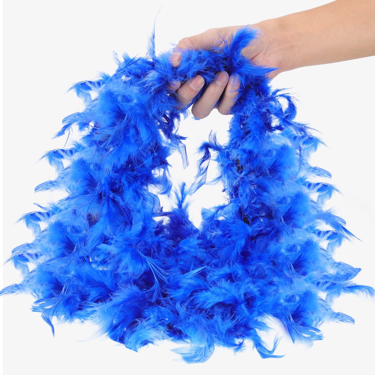 16 Pieces Boas for Party Bulk 6.6 ft Feather Boas for Adults Halloween Costume Dress up DIY Party Neon Accessories, Pink, Red, Green, Yellow, Blue, Black Feather Scarf, 16 Colors