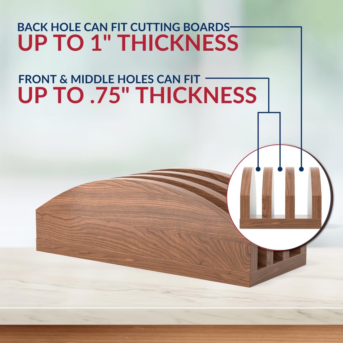 Medium Maple + Small Maple + Cutting Board Holder 3 Slots