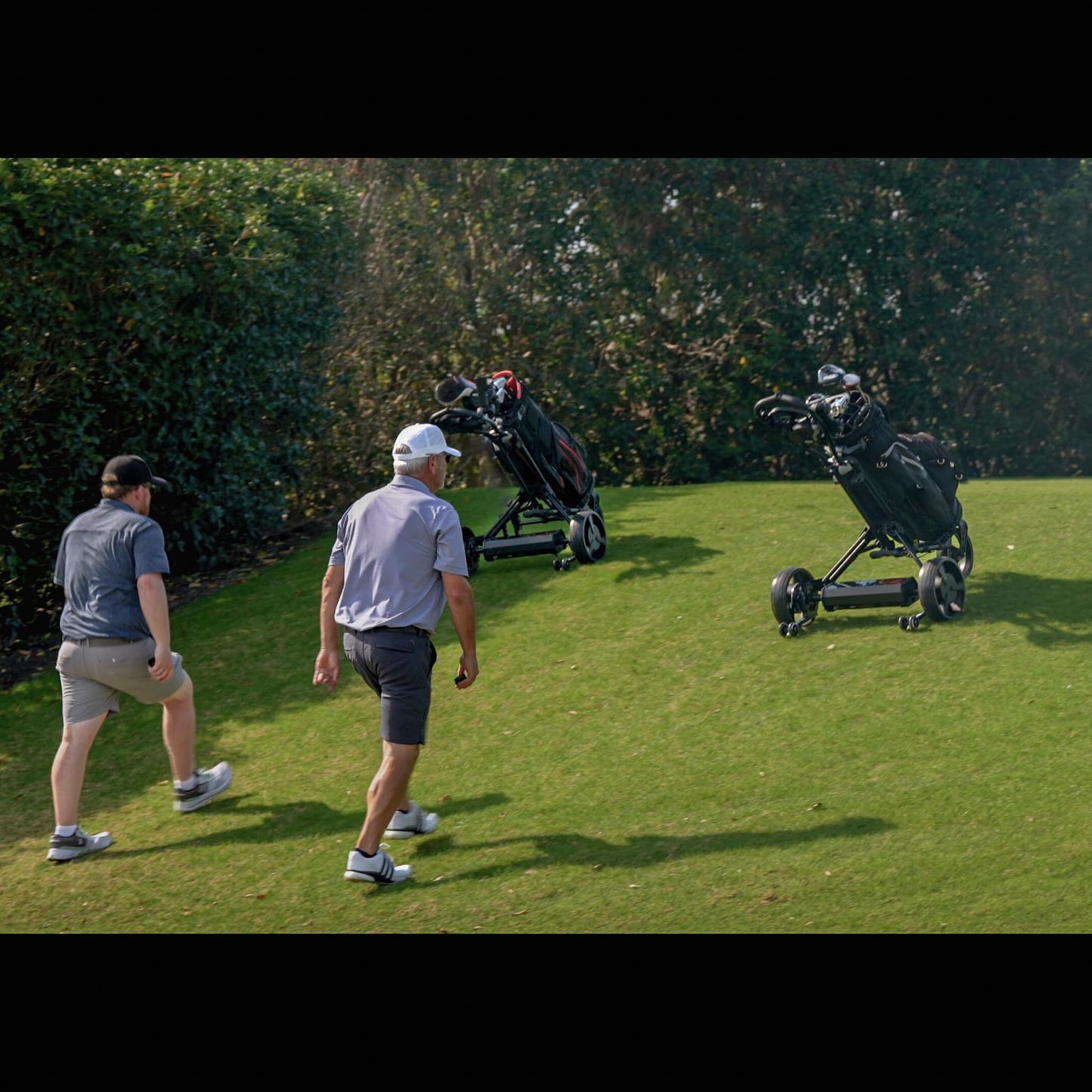 Alphard Golf Electric Caddy Bundle: Club Booster V2Pro + Omni Cart - Complete Remote-Controlled Electric Caddy Bundle - 6-Axis Gyroscope, Downhill Speed Control, Parking Brake, Wheelie Bars (Pro)