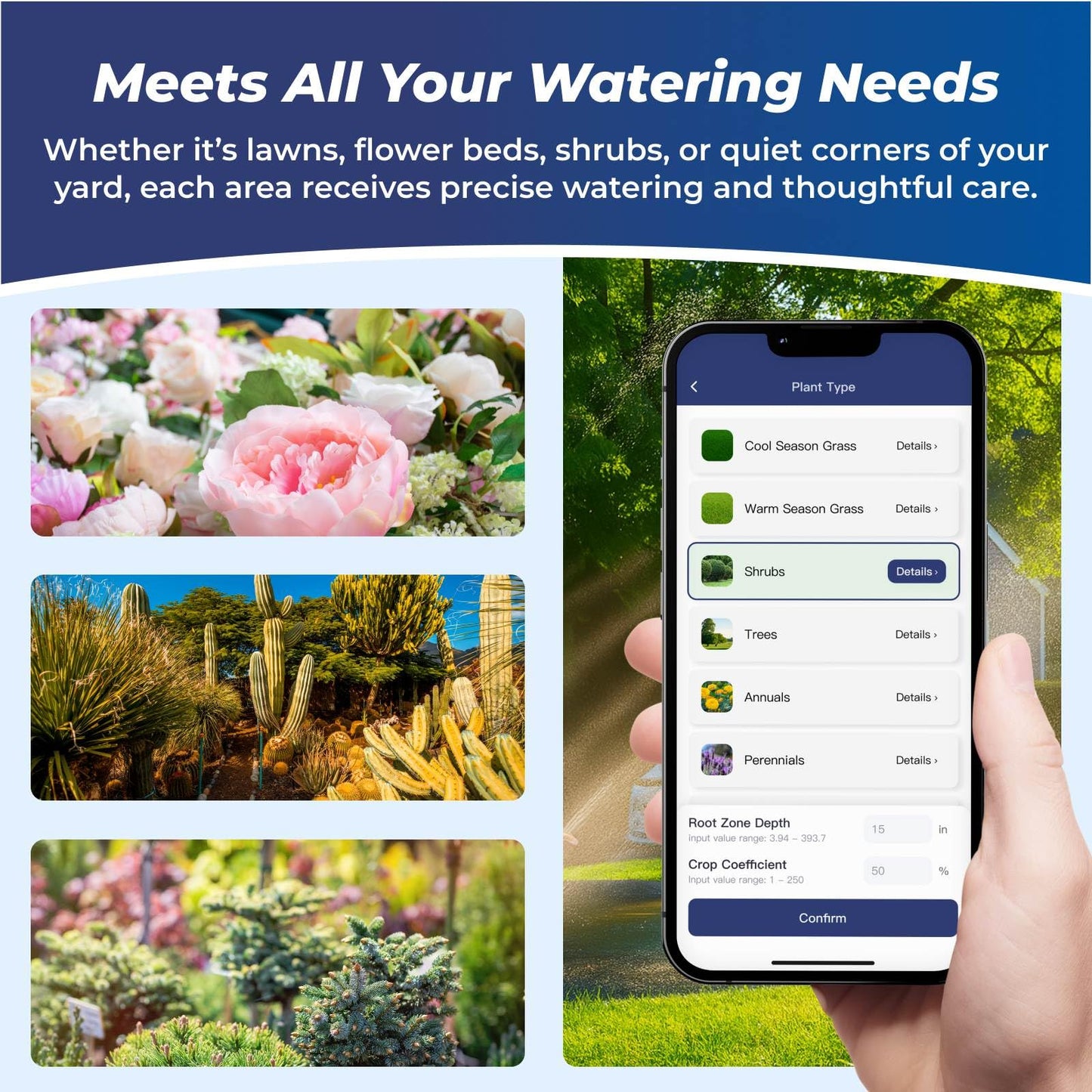 Remo Garden Smart Sprinkler Controller – 4 Zone WiFi Irrigation Controller with App, Weather-Based Scheduling, Easy DIY Setup