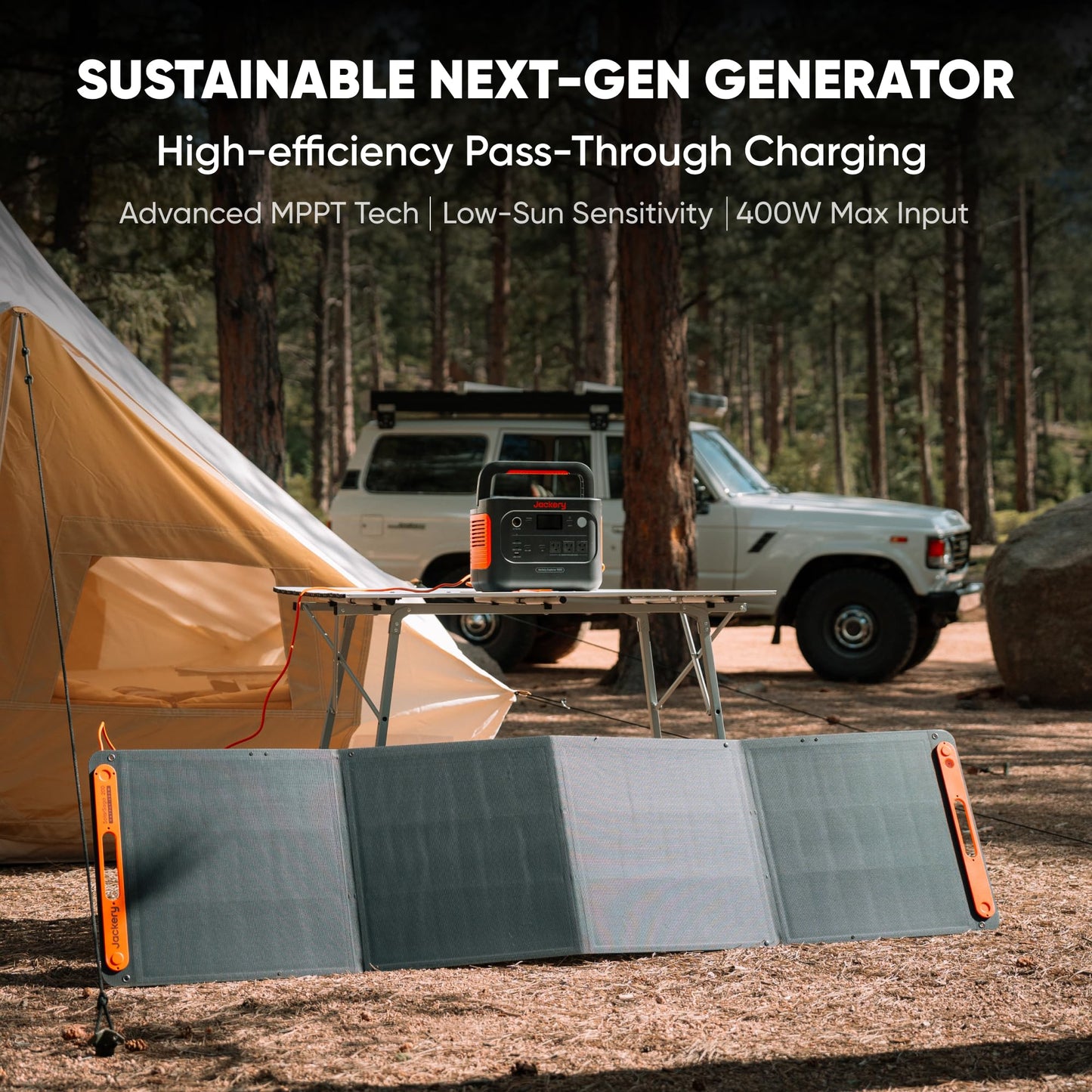 Jackery Explorer 1000 v2 Portable Power Station and Carrying Bag, 1070Wh LiFePO4 Battery,1500W AC/100W USB-C Output, 1 Hr Fast Charge, Solar Generator for for Outdoor, Camping