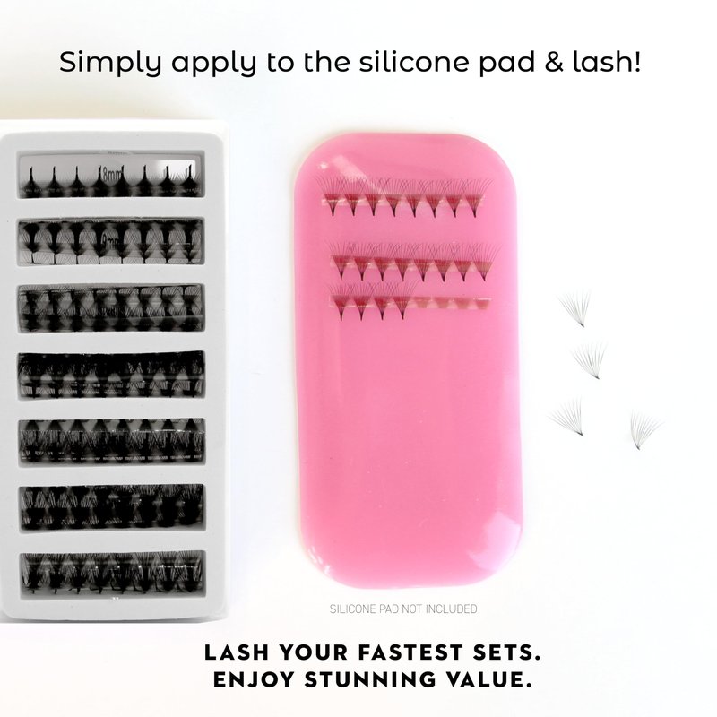 One V Salon Pro 6D Ultra-Speed Promade Fans, 1000 Premade Volume Lash Fans | D Curl | 0.07 | 8–14 mm Mixed Lengths | Thin Base, Quick Application Eyelash Extensions (Ultra 6D-0.07-D Curl)