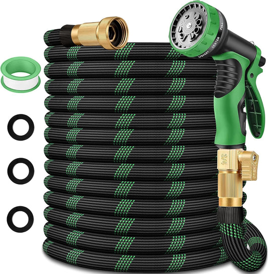 150 ft Garden Hose, Flexible Ultra Lightweight Durable Garden Hose, Kink-Free Water Hose with 10 Function Sprayer - Non-Shrinking Garden Hoses, Easy to Store,All-Weather, Car Washing Pipe Garden Hoses