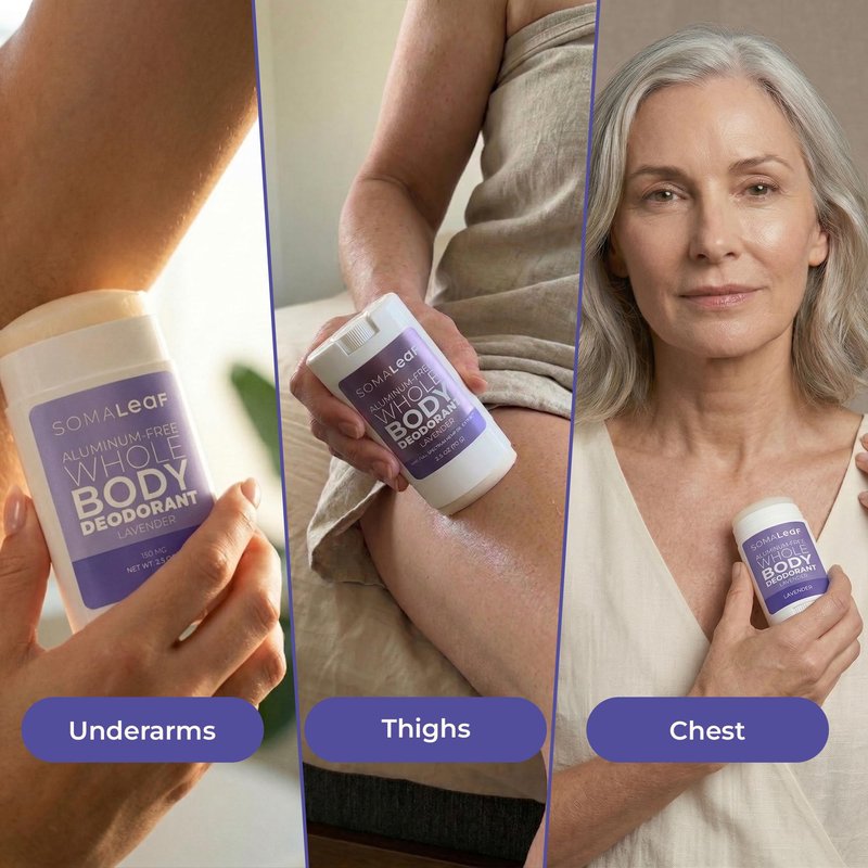 Full Body Deodorant Stick Features Naturally Sourced Ingredients, Aluminum-Free Deodorant Suitable for Both Men and Women | 72 Hours of Odor Defense, 2.5 oz