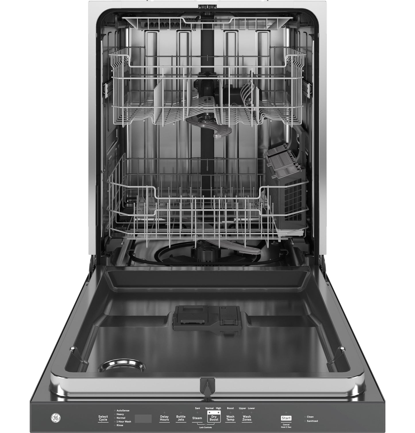 GE Appliances GDP670SYVFS Built-In Dishwasher, Stainless Steel, Quiet 45 dBATop Control, 3rd Rack
