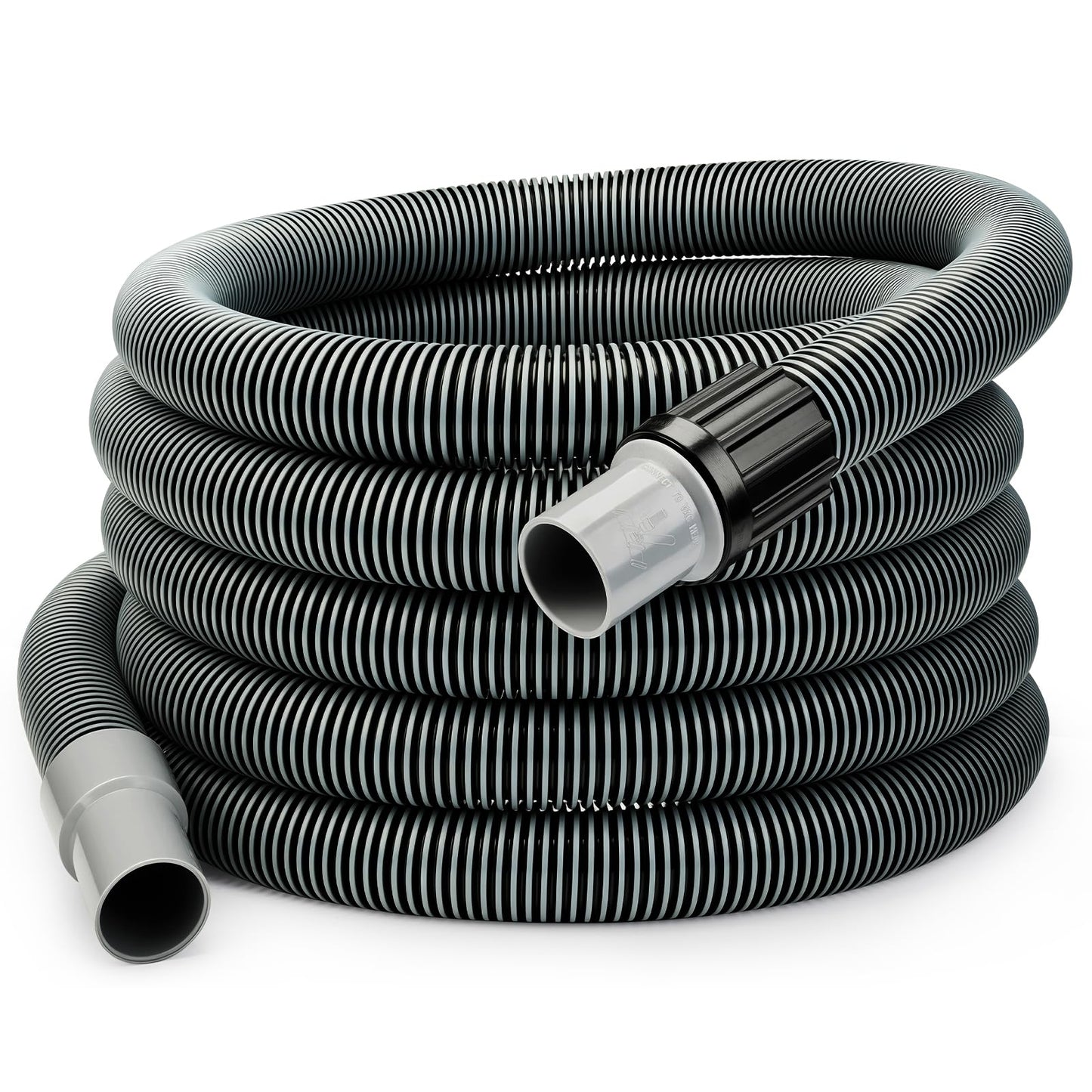 Sepetrel Manual Pool Vacuum Hose 1-1/2" x 25ft, Kink-Free Swivel Cuff Heavy Duty Spiral Wound Pool Cleaner Hose for Inground & Above Ground Pools, Skimmer,Not for Automatic Cleaners