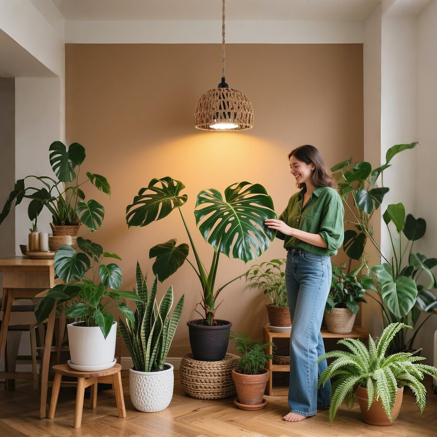 Cofiveevo Hanging Grow Lights for Indoor Plants, Full Spectrum Plant Light, with Timer and 15FT Power Cord, 30W Pendant Plant Lights for Indoor Growing, Garden, Flowers, Greenhouse (4000k)