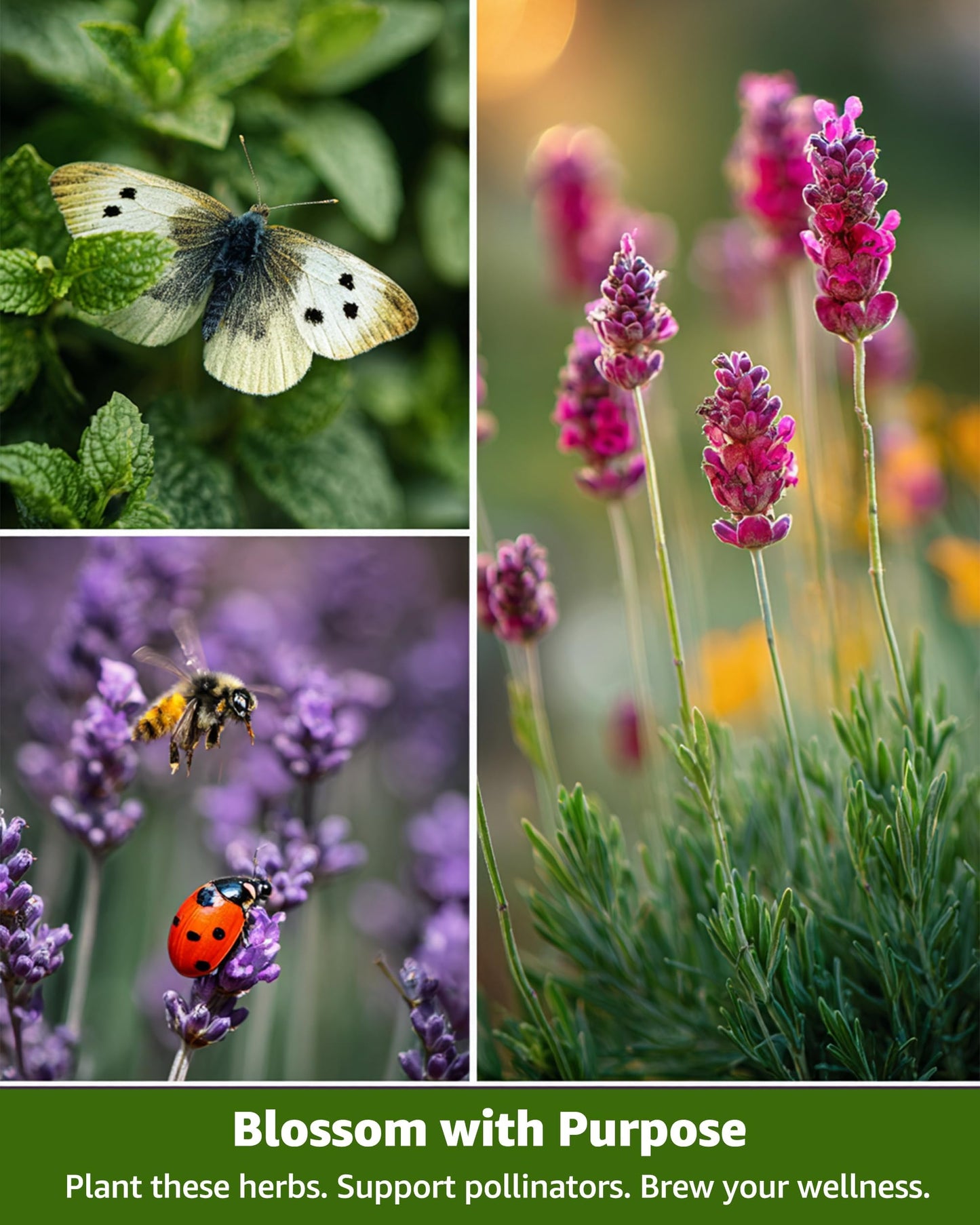 Medicinal Herb Seeds Variety Pack - 36 Non-GMO Herbal Tea Garden Seeds: Chamomile, Lavender, Echinacea, Yarrow, Mugwort for Planting Indoor & Outdoor, Apothecary & Homesteading Supplies