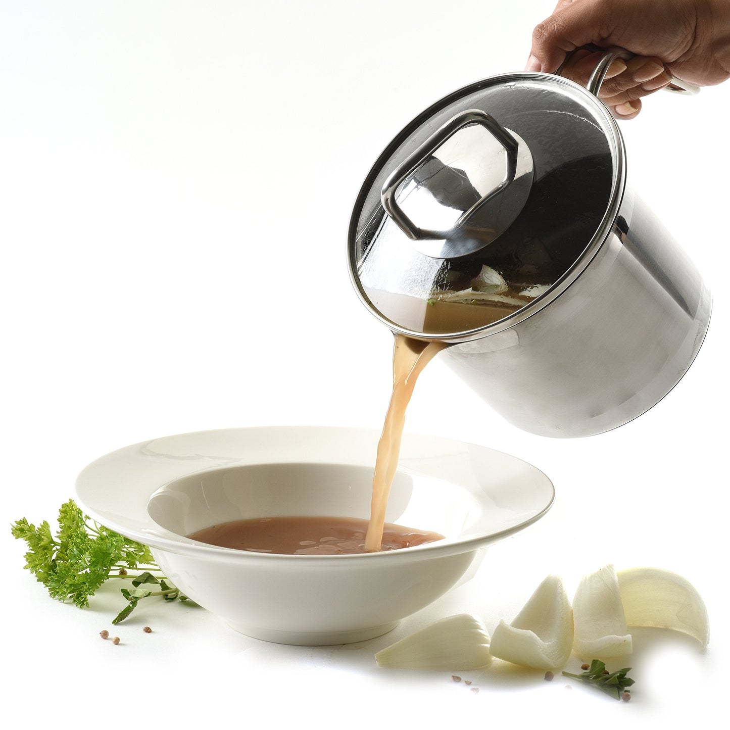 Norpro 8-Cup Stainless Steel Multi-Pot with Straining Lid