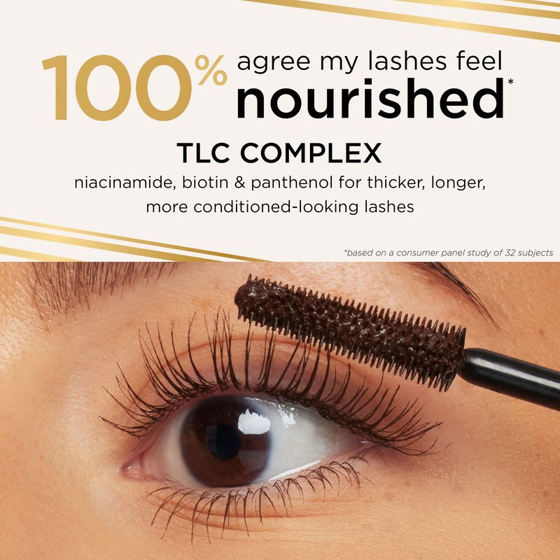 tarte tartelette XL tubing mascara – Lash Extensions in a Tube with Peptide, Extra-Bold Buildable Length & Volume, Smudge-Proof Longwear, Easy-to-Remove, Vegan & Cruelty-Free, travel size, brown