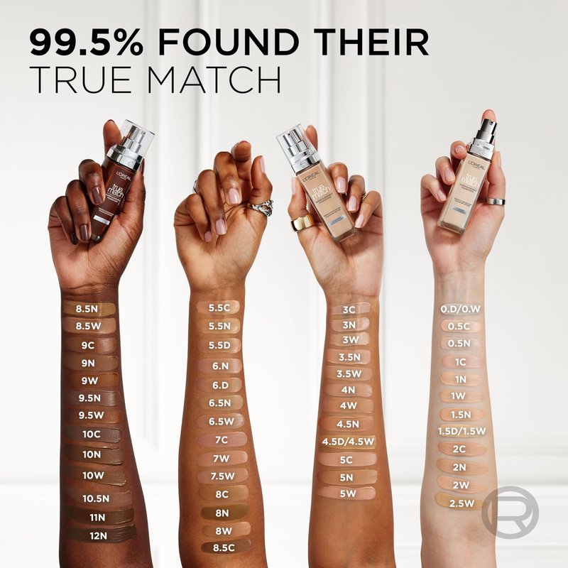 L'Oreal Paris New True Match Foundation 30ml - 6.N Honey