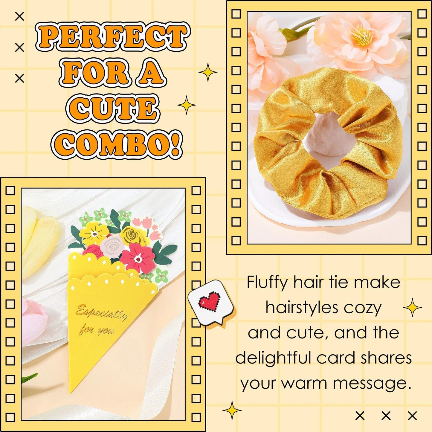 Gift Baskets for Women Unique Birthday Gifts for Women self care cheer up gifts set pick me up gift box for Woman teen girls best friend Sister Ladies Friendship Her - Inspirational Yellow Present