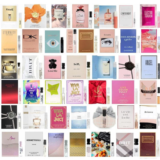 Tradeberry Perfume High End Designer Fragrance Sampler Set for Women - (Pack of 10 Sample Vials)