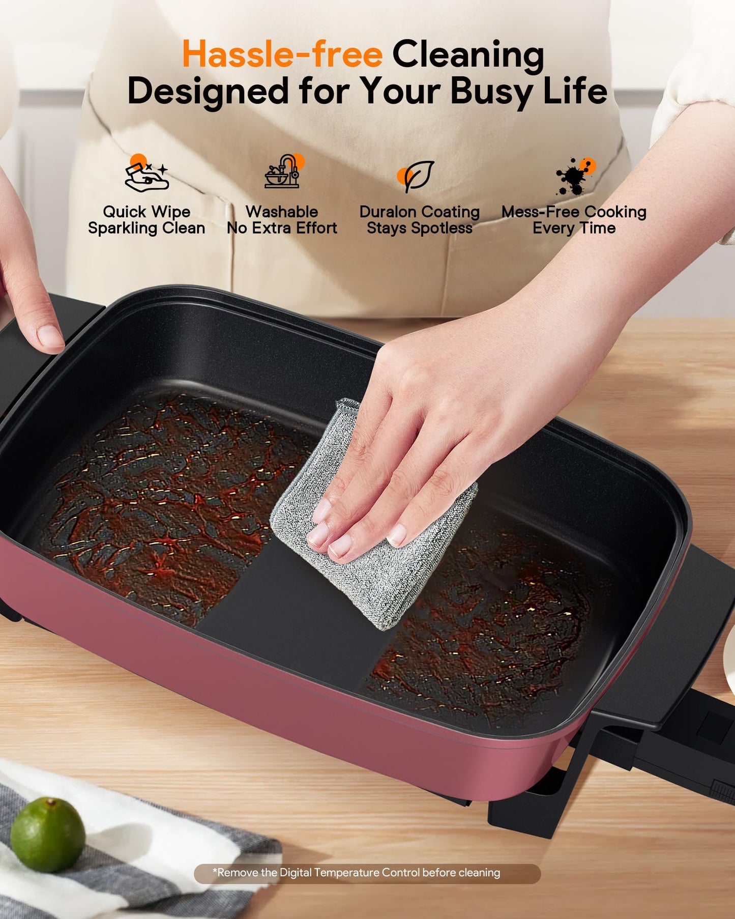 Nuwave Medley XL Digital Electric Skillet, Family Size Griddle w/Glass Lid, 2025 New & Improved Precision Heating, 100°-425°F, PFAS Free G11 Nonstick Ceramic Coating, Portable Hot Plate, 7qt Capacity
