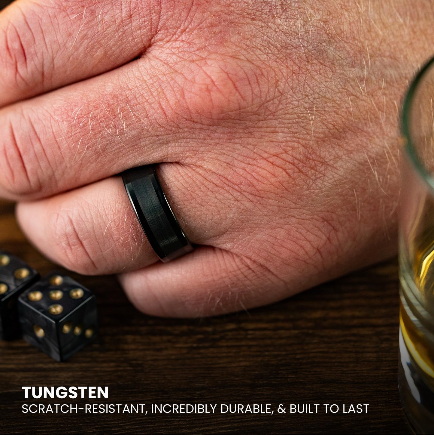 Manly Bands The Zeppelin (8mm) - Size 9
