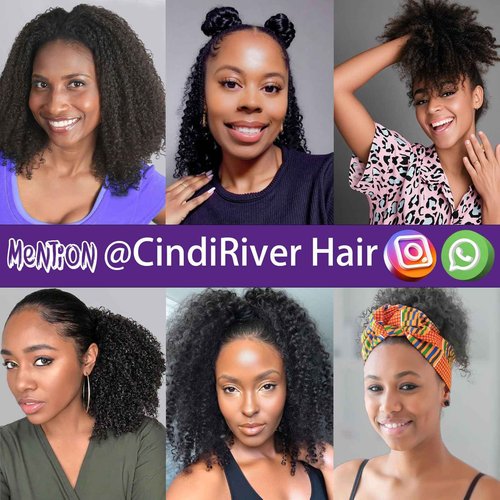 CindiRiver Curly Clip in Hair Extensions,Real Human Hair Afro Kinky Curly Clip in Hair Extensions for Women,Remy Human Curly Clip ins Human Hair 8 Pcs with 20 Clips,18 inch