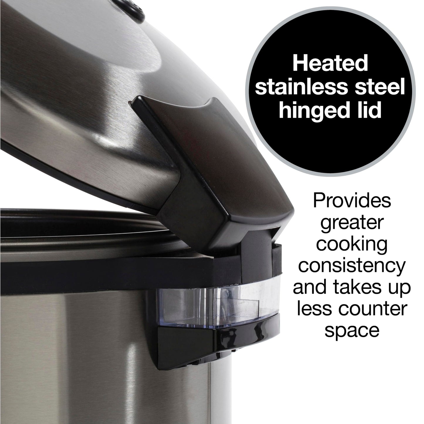 Proctor Silex Commercial 37540 Rice Cooker/Warmer, 40 Cups Cooked Rice Capacity, Nonstick Inner Pot, Hinged Lid, Stainless Steel Housing, Conforms to NSF