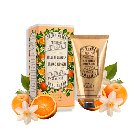 Panier des Sens – Orange Blossom Hand Cream – Moisturizing Hand Lotion for Dry Skin – Premium French Hand Cream, Softening Care for Women, 97% Natural Ingredients, 2.5 Fl Oz