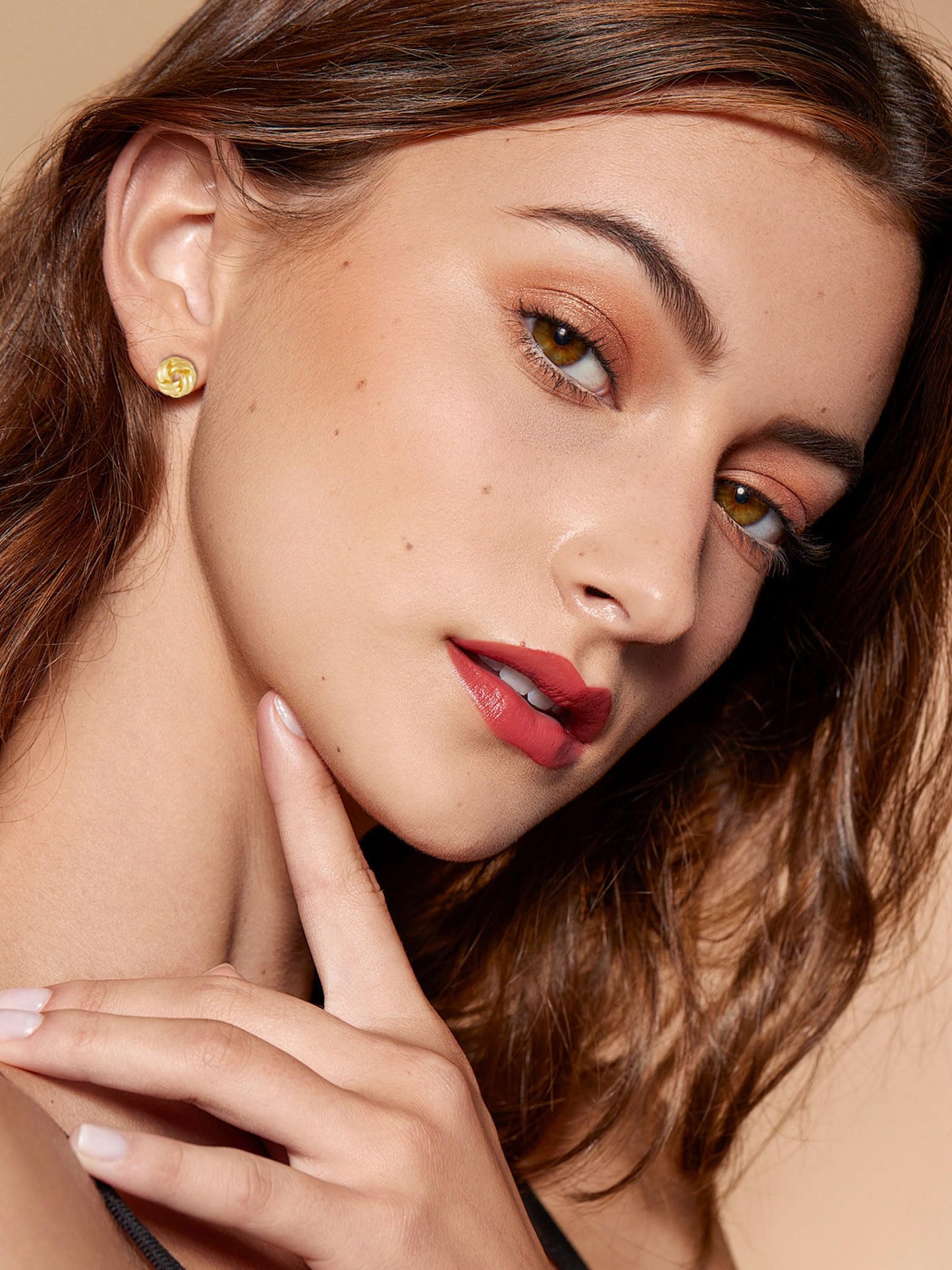 14K Gold Earrings Studs for Womens Small Gold Knot Earring Twisted Love Knot Earrings Golden Jewelry