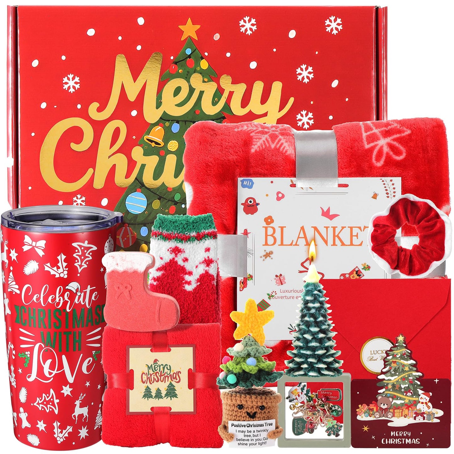 Christmas Gifts for Women 2025 - Christmas Gift Baskets for Women Mom Wife Grandma Daughter Sisters Girlfriend Friends Coworkers Teacher Nurse Her, Christmas Gift Sets Christmas Gifts Boxes for Her