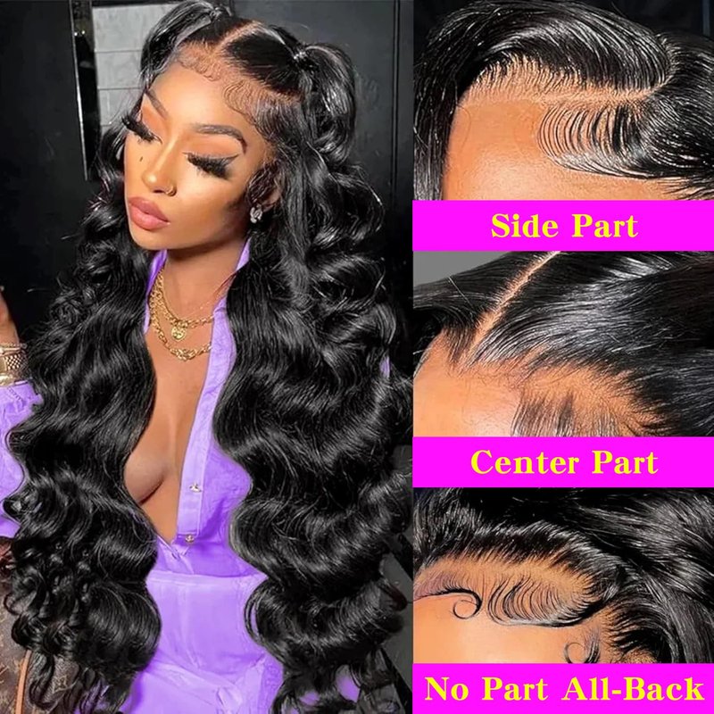 13x4 Lace Frontal Closure Body Wave Frontal Ear to Ear HD Lace Frontal Human Hair 100% Brazilian Virgin Human Hair Closure 16 Inch Frontals Hair Pieces for Women Free Part 150% Density