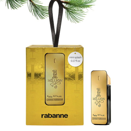 paco rabanne 1 Million Perfume For Men Mini EDT Splash 0.17 Fl Oz