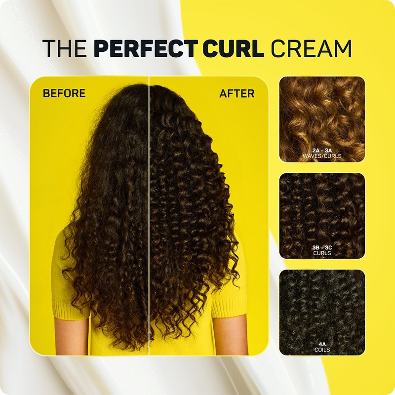 Marc Anthony Curl Cream with Shea Butter & Oils Defines & Softens Curly & Wavy Hair, Set of 2