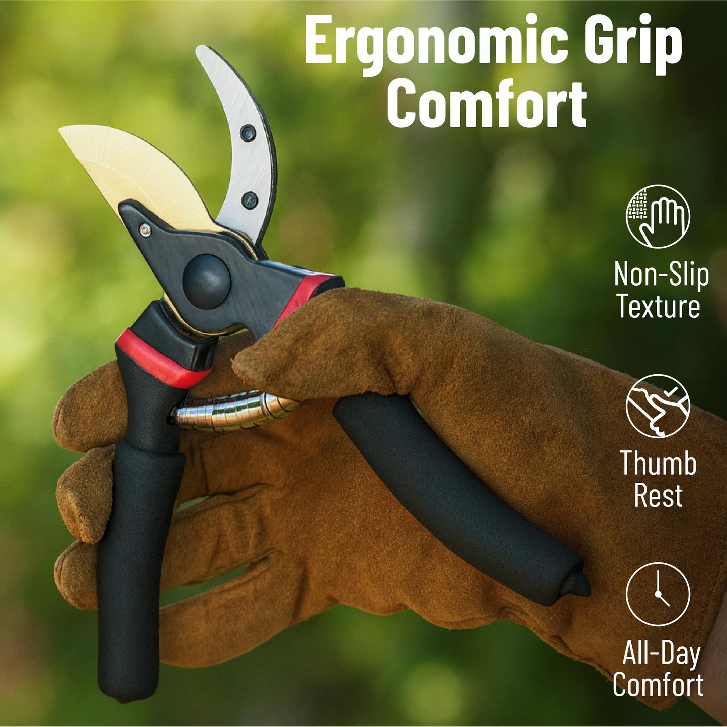 Mr. Pen- Pruning Shears, Garden Shears, 8" Professional, Titanium Blade, Garden Scissors, Gardening Shears