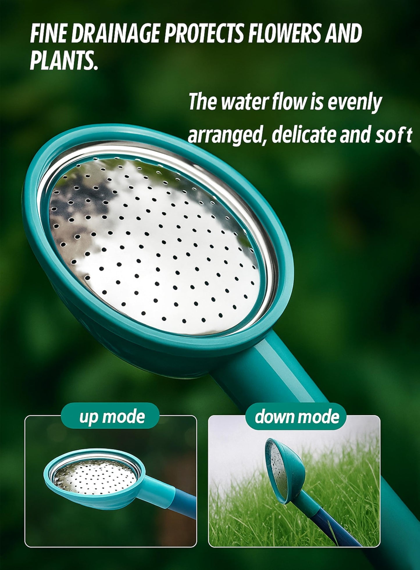 3-Pack 2 Gallon Watering Can, Garden Watering Can Outdoor, Large Plant Watering Can with Long Spout, Non-Slip Handle, Leak-Proof Plastic Watering Can
