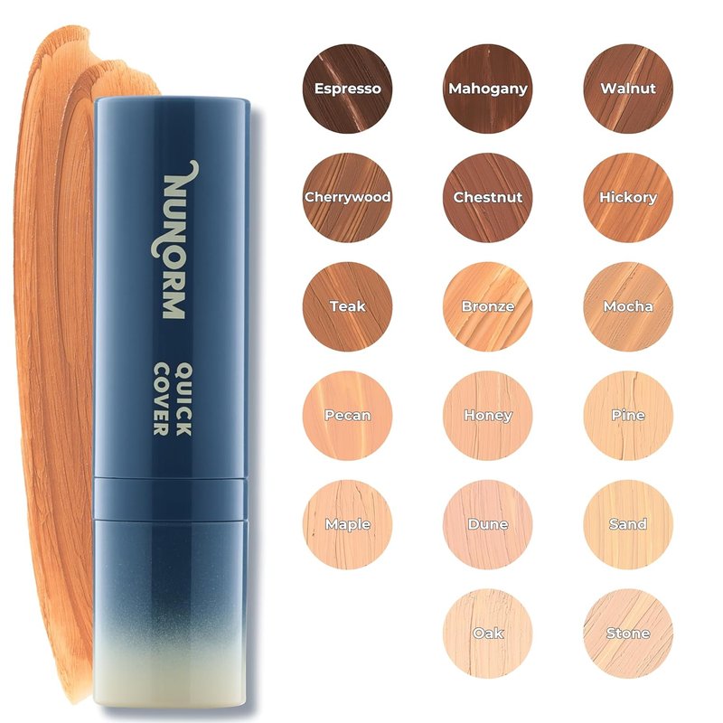Foundation & Concealer Stick for Men - Full Coverage for Dark Circles & Blemishes | Non-Comedogenic 12-Beige