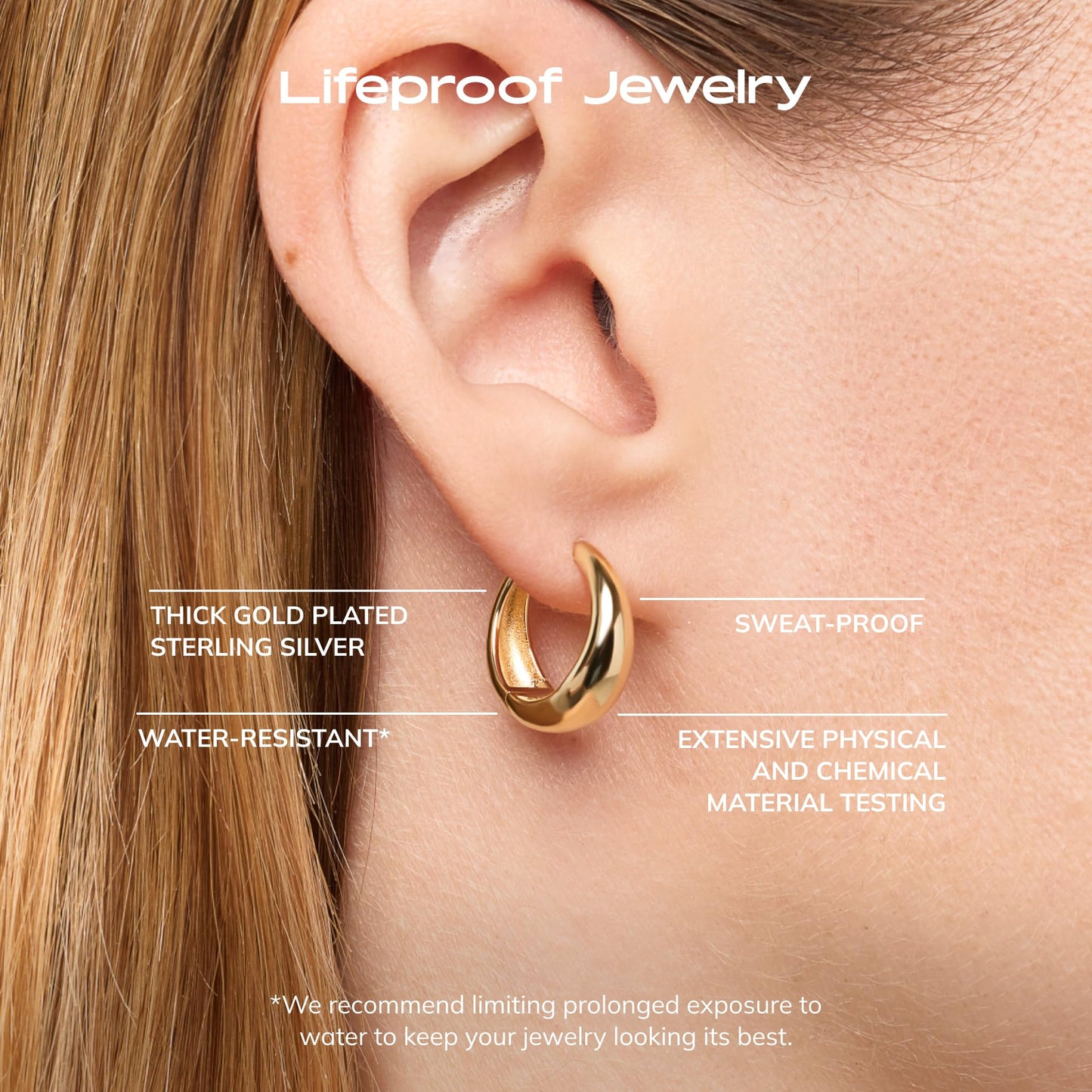 Ana Luisa Hoop Earrings for Women - Sterling Silver, 14K Gold Plated & Silver Rhodium Plated Assorted Earring Styles - Dainty, Small Gold Hoop Earrings for Daily Wear - Hypoallergenic & Tarnish-Free