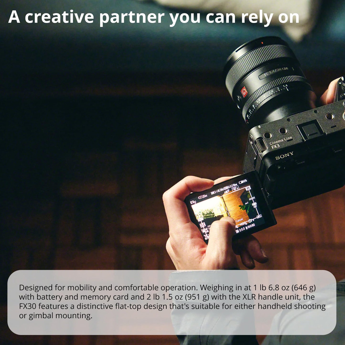Sony FX3 Full-Frame Cinema Camera with 35mm f/1.4 GM Lens Bundle with (2-Pack) Batteries, Memory Card, 4 Softwares, Bag with Cleaning Kit and Card Reader