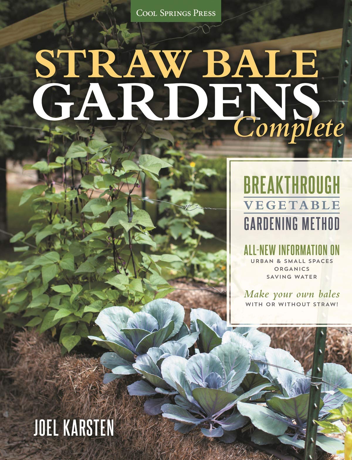 BaleBuster4 Starter Kit Includes Straw Bale Gardens Complete Book with Instructions for Step-by-Step Garden Set up.