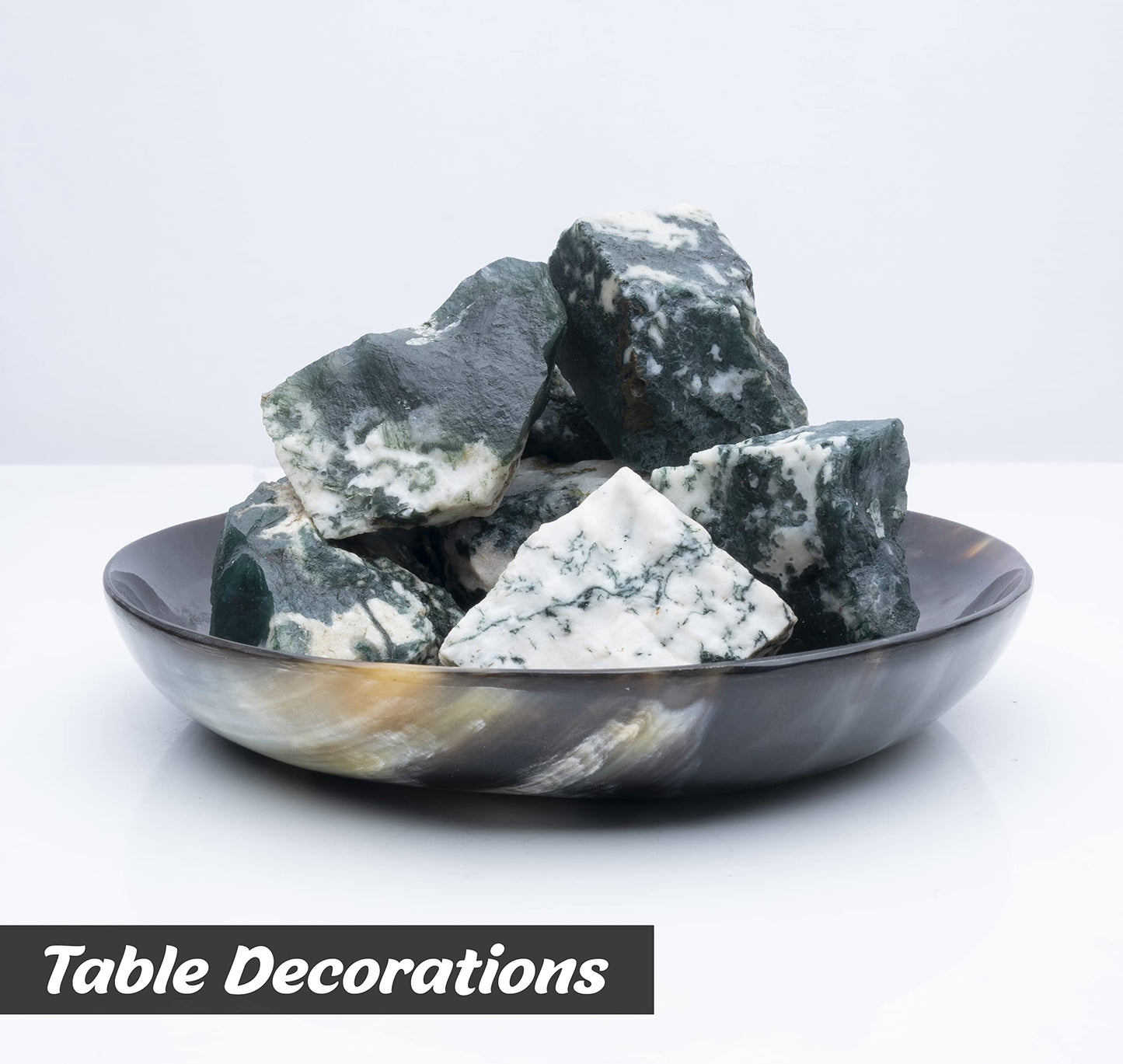 Crocon Tree agate Rough Bulk Natural Stone Raw Gemstone Tumbling Cabbing Polishing Gem Mining Energy Generator Chakra Balancing Reiki Healing Good Luck Home Office Decor Weight :-1Lb Approx