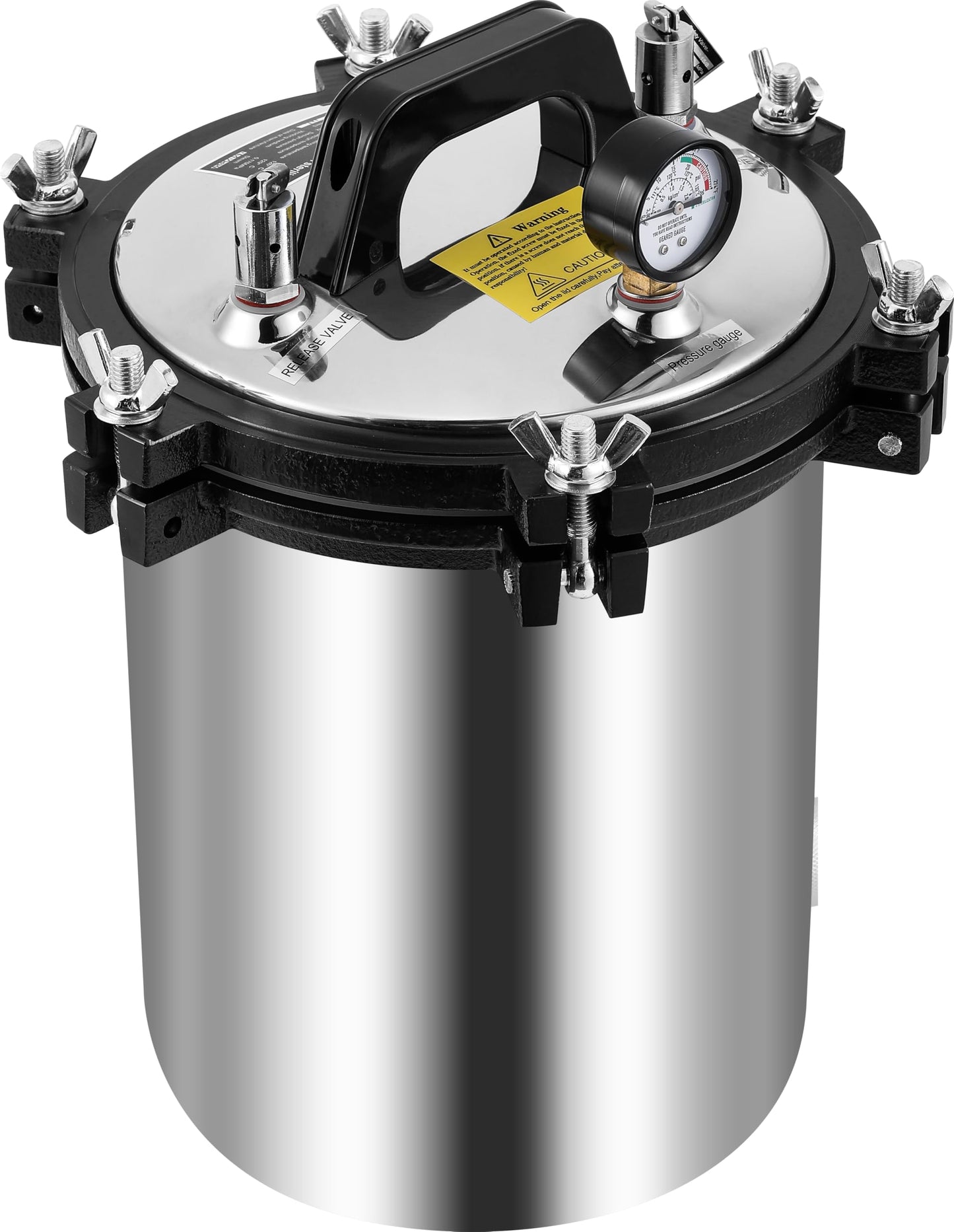 BAOSHISHAN 12L Steam Autoclave 12.7 QT Stainless Steel Portable Pressure Autoclave 1KW 110V