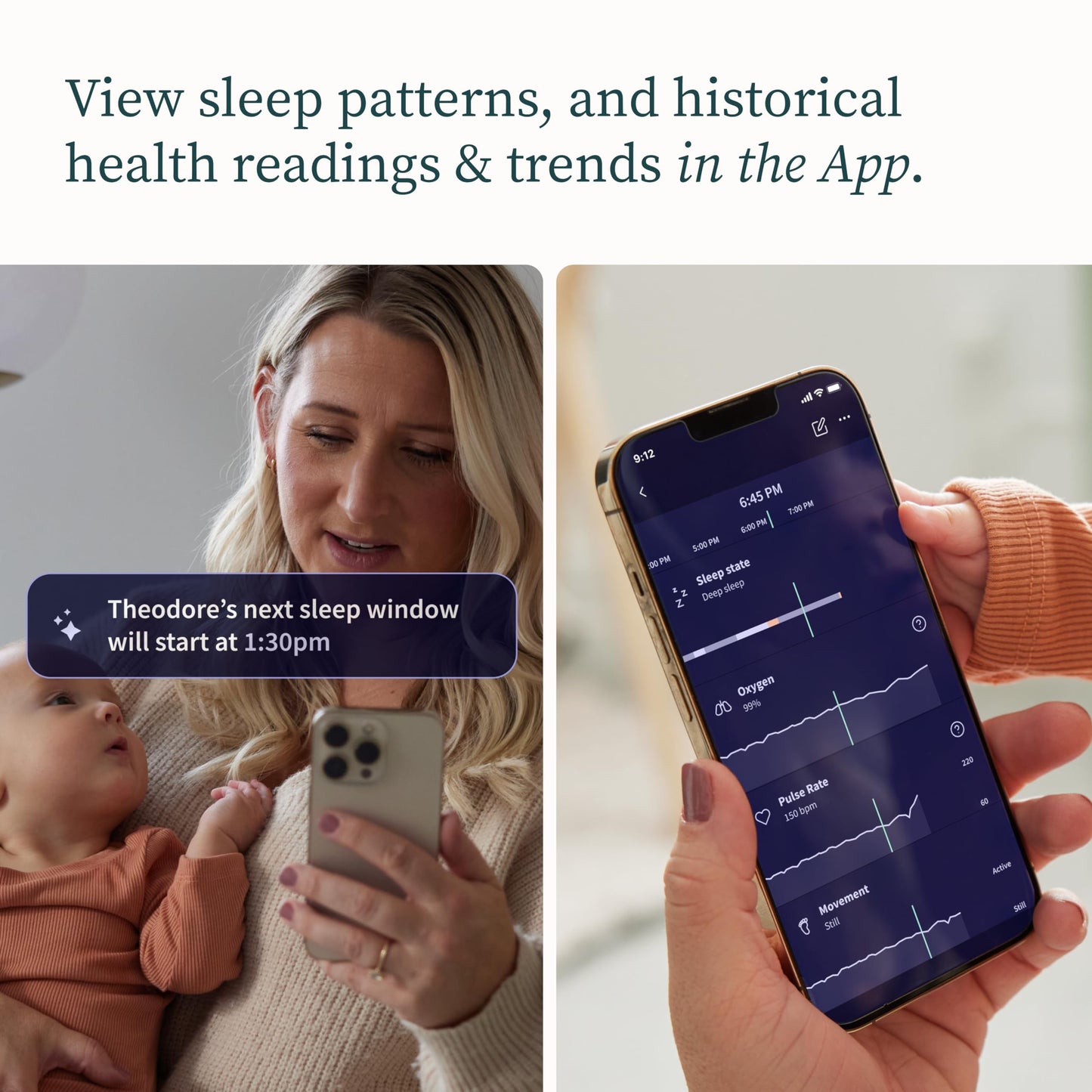 Owlet® Dream Duo Smart Baby Monitor: FDA-Cleared Dream Sock® Plus Owlet Cam 2- Tracks & Notifies for Pulse Rate & Oxygen While Viewing Baby in 1080p HD WiFi Video