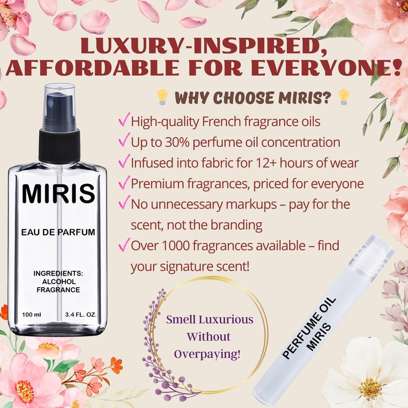 MIRIS No. 31517, Inspired by Dolce Vita, Long-Lasting Eau de Parfum for Women, Spray 3.4 Fl Oz / 100 ml
