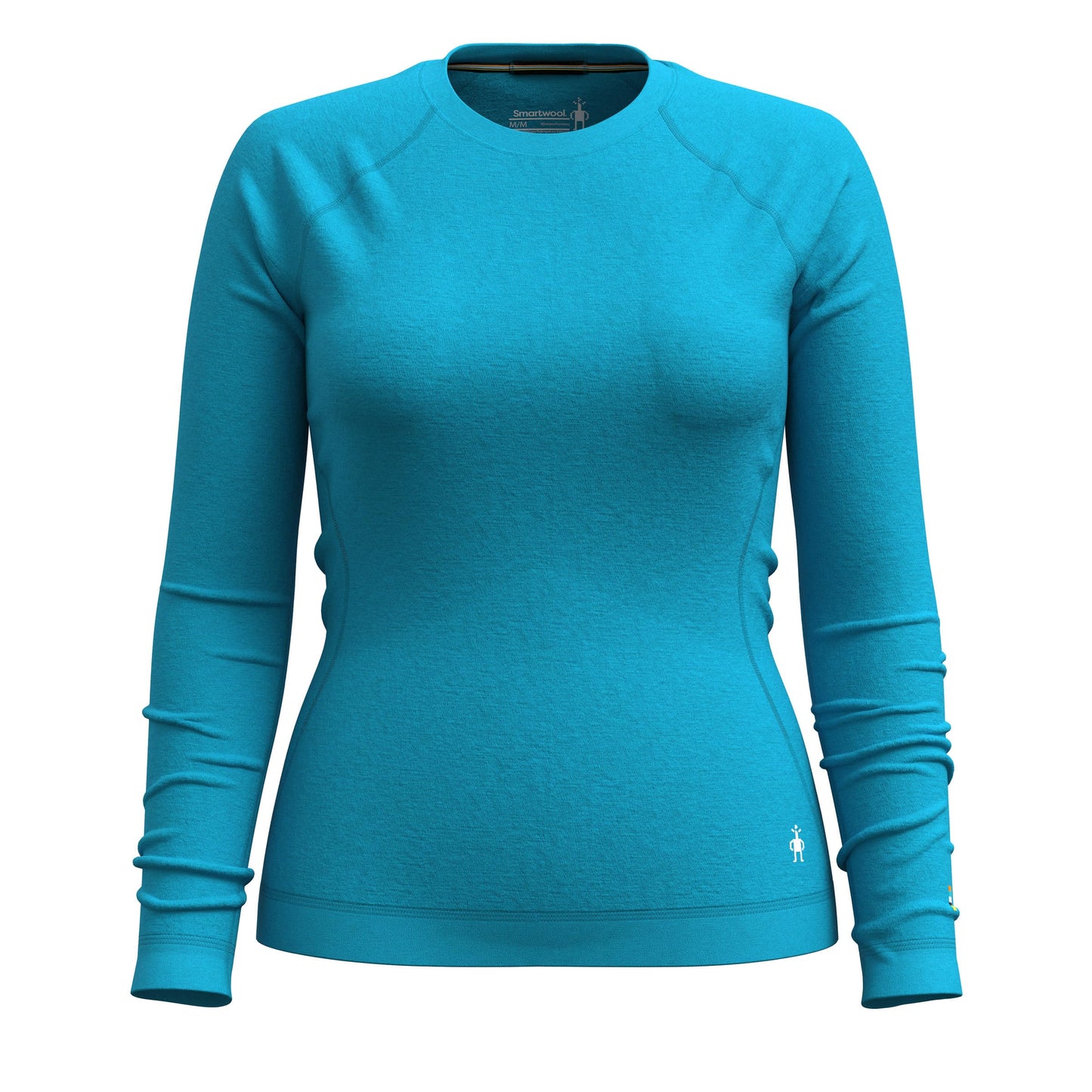 SmartWool Womens Classic Thermal Merino Base Layer Crew Deep Pool Blue Large
