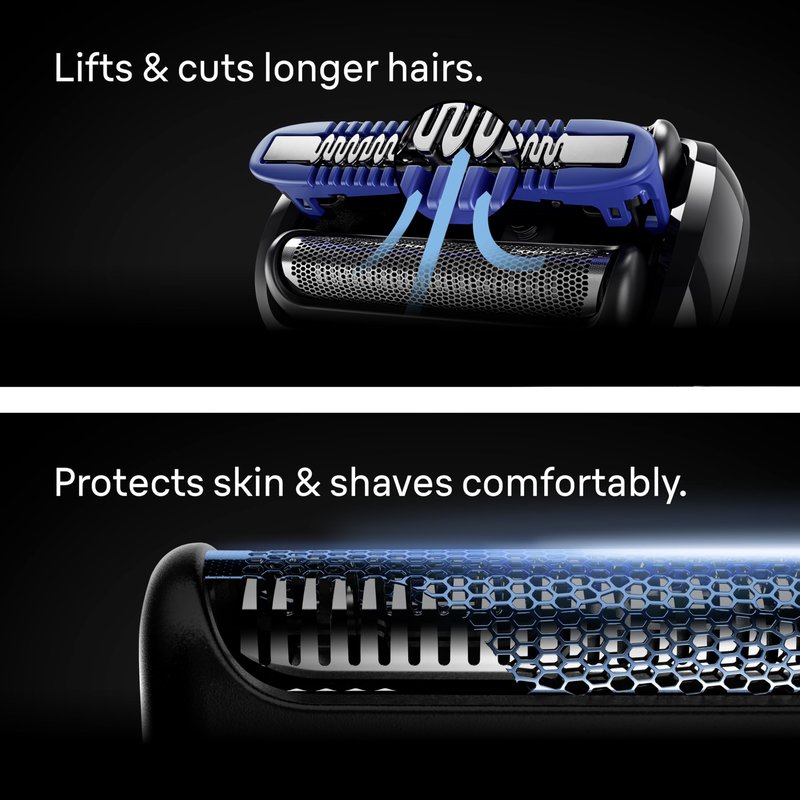 Braun Electric Shaver for Men, Series 7 7171cc, Wet & Dry Shave, Turbo & Gentle Shaving Modes, Waterproof Foil Shaver with Precision Trimmer, Space Grey