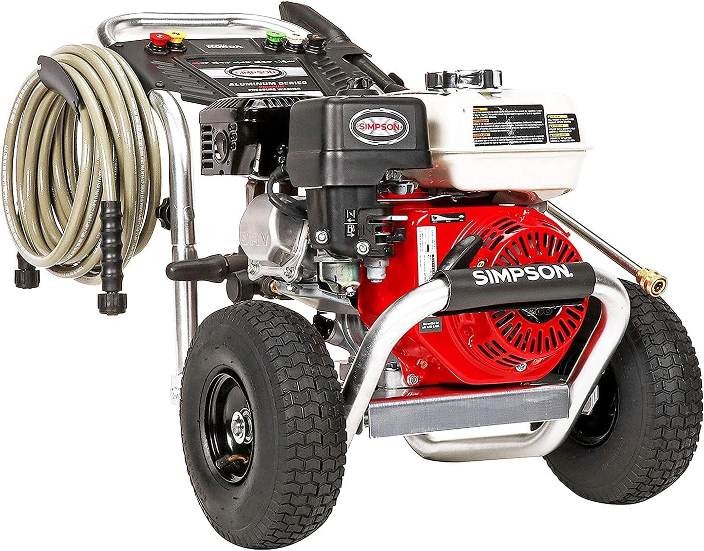 Simpson Cleaning 3600 PSI Gas Pressure Washer, 2.5 GPM Power Washer for Commercial Use, Honda GX200 Engine, 35-Foot MorFlex Hose, Aluminum Series, 49-State (ALH3425)