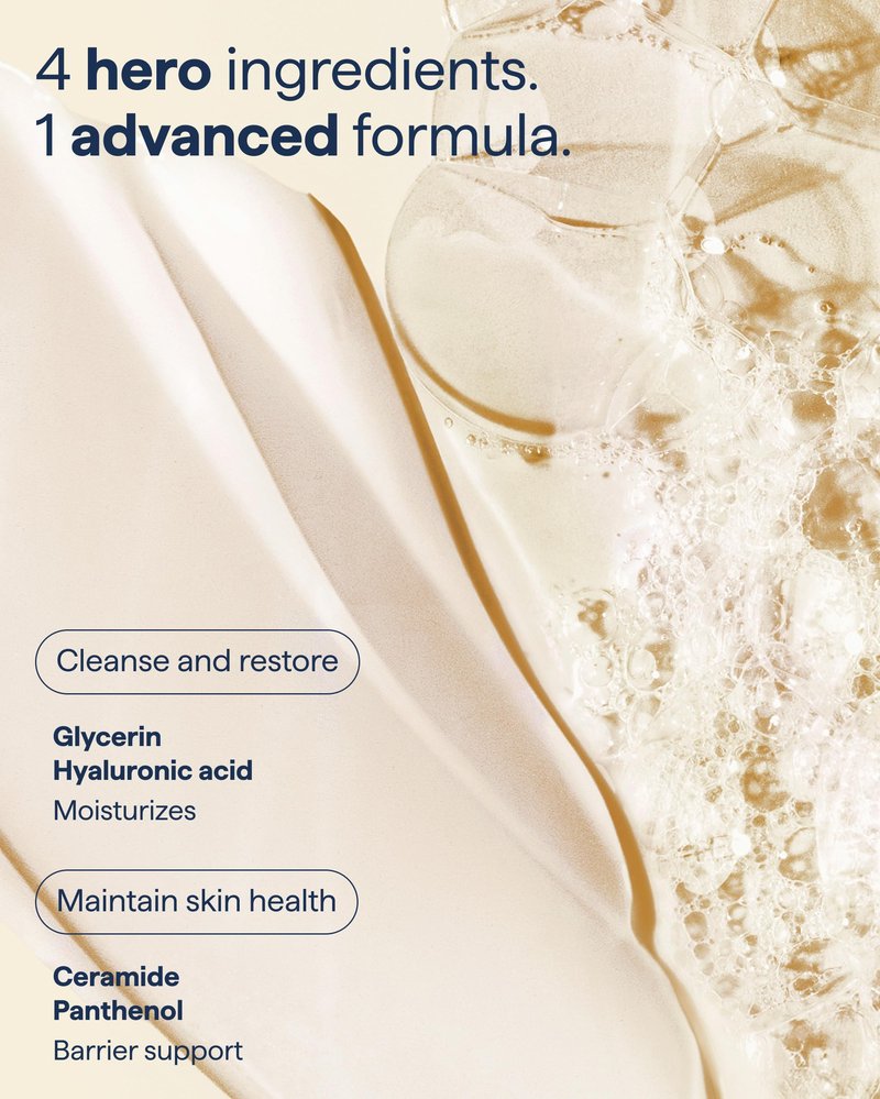 Remedy Cream-to-Foam Cleanser - Hydrating Face Wash with Ceramides, Hyaluronic Acid and Glycerin - Fragrance Free & Eczema Seal Certified - by Dermatologist Dr Shah | 12 fl. Oz