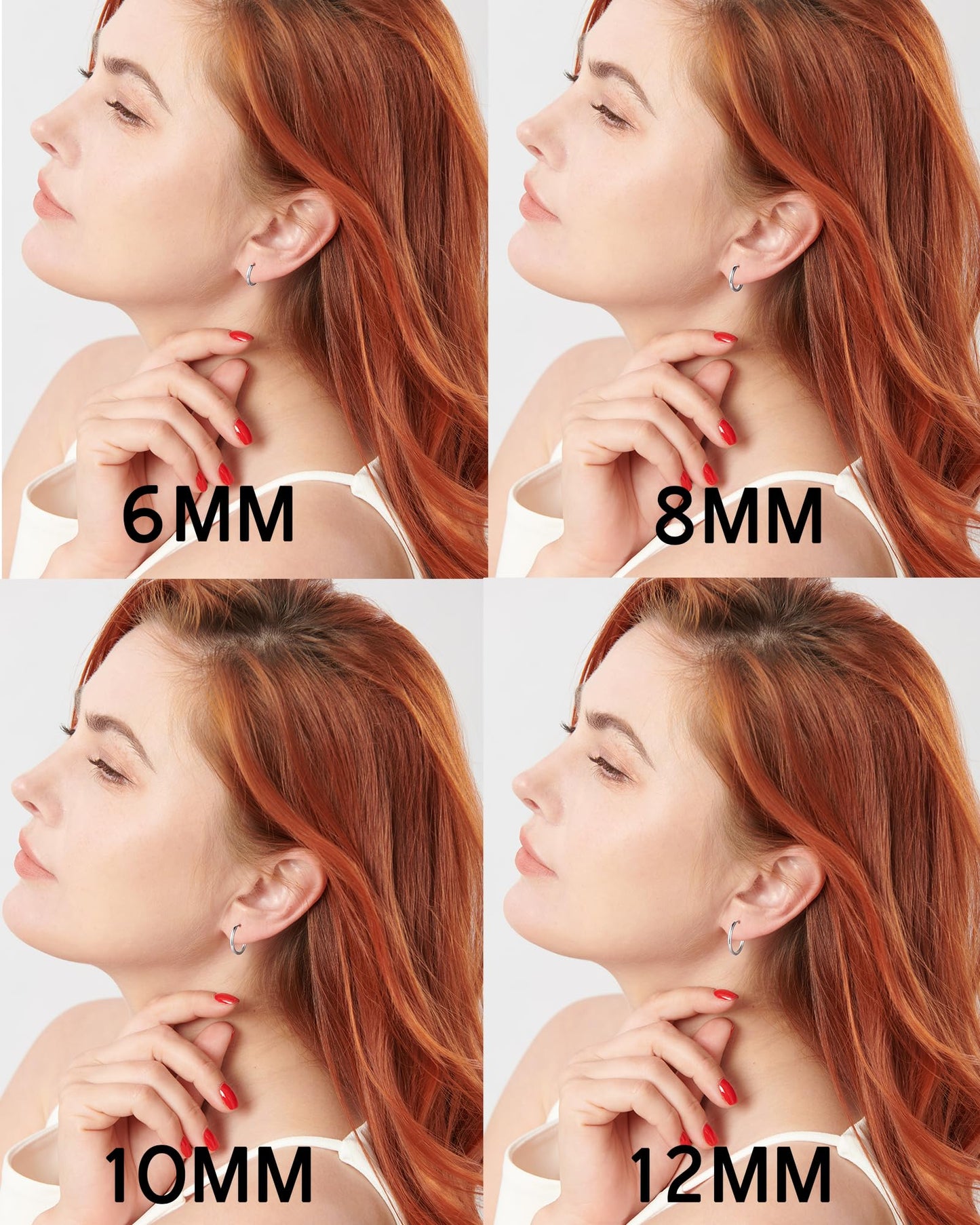 316L Surgical Stainless Steel Huggie Hoop Earrings 14mm Gold Hypoallergenic Earrings Hoop Cartilage Helix Lobes Hinged Sleeper Earrings For Men Women(F01:14mm Gold(THK 2.0mm))