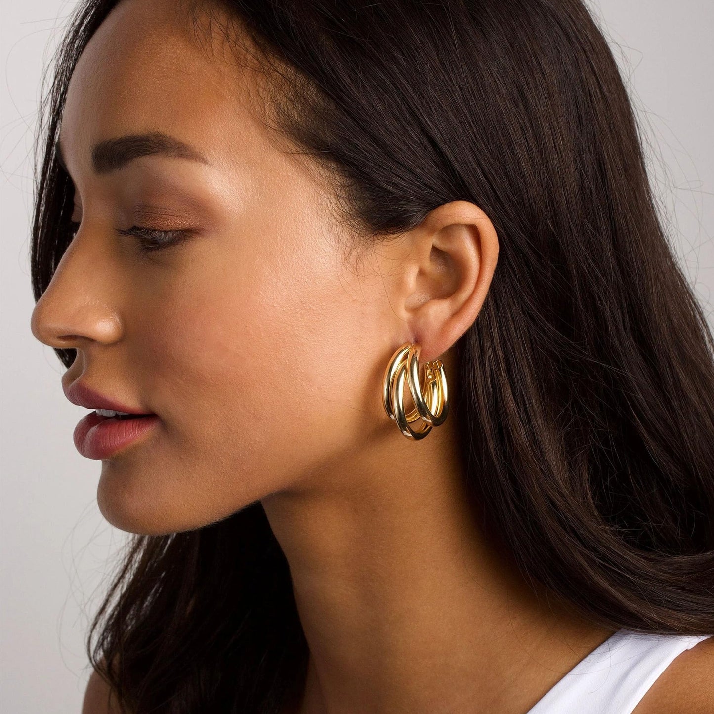 Gold Hoop Earrings Set for Women, 18 Pairs Hypoallergenic Small Big Open Pearl Hoops Earring Multipack, Gold Huggie Hoop Earrings for Women Trendy Jewelry