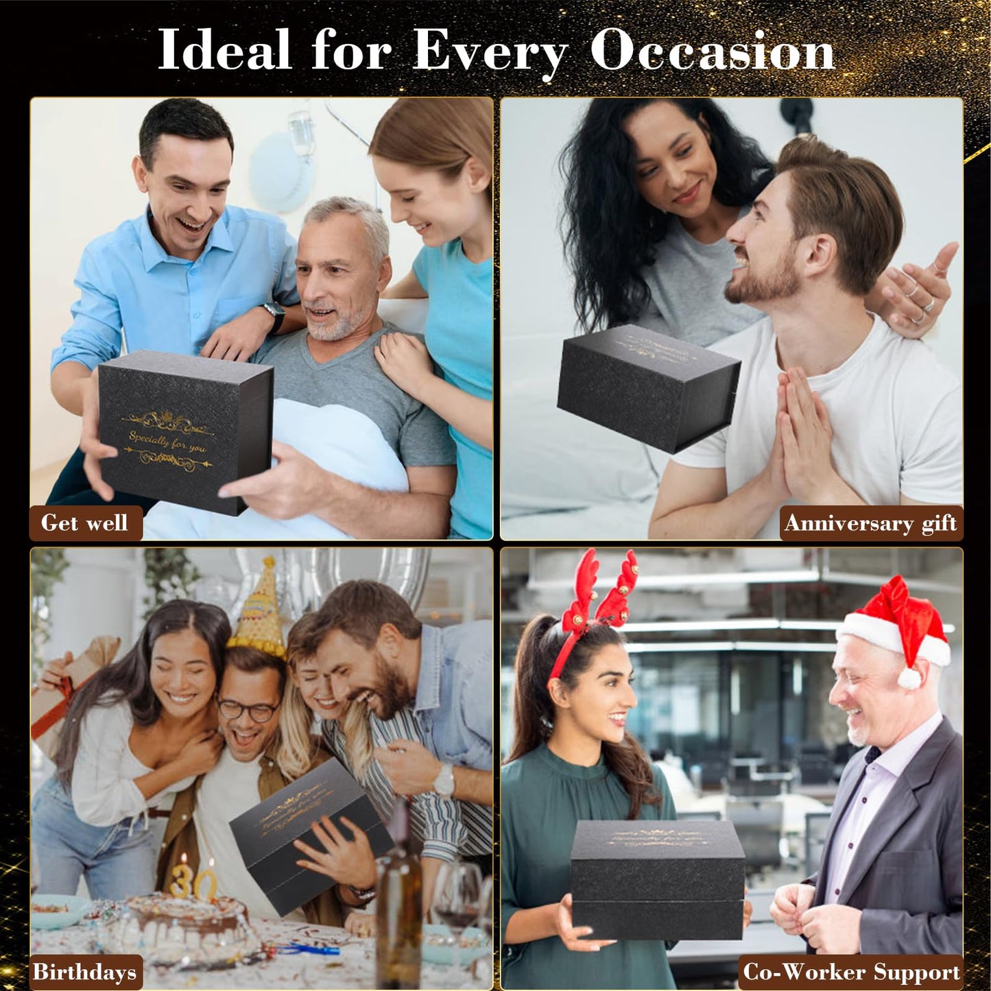 Gift Basket for Men – Care Package for Boss,Teacher, Coworker, Nurse, Dad & Husband – Valentine’s Day & Birthday, Get Well Soon, Thank You,Christmas Holiday & Self Care Gift Box for Him