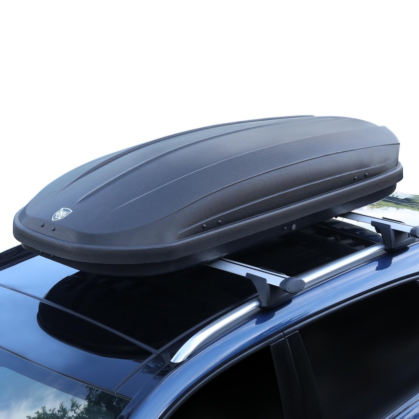 Rooftop Cargo Carrier Hard Shell, 14 Cu Ft Roof Cargo Box, Car Top Carrier for Roof Rack, 165 lbs Capacity, Weather-Resistant Storage, Dual-Side Access, Secure Straps & Keys