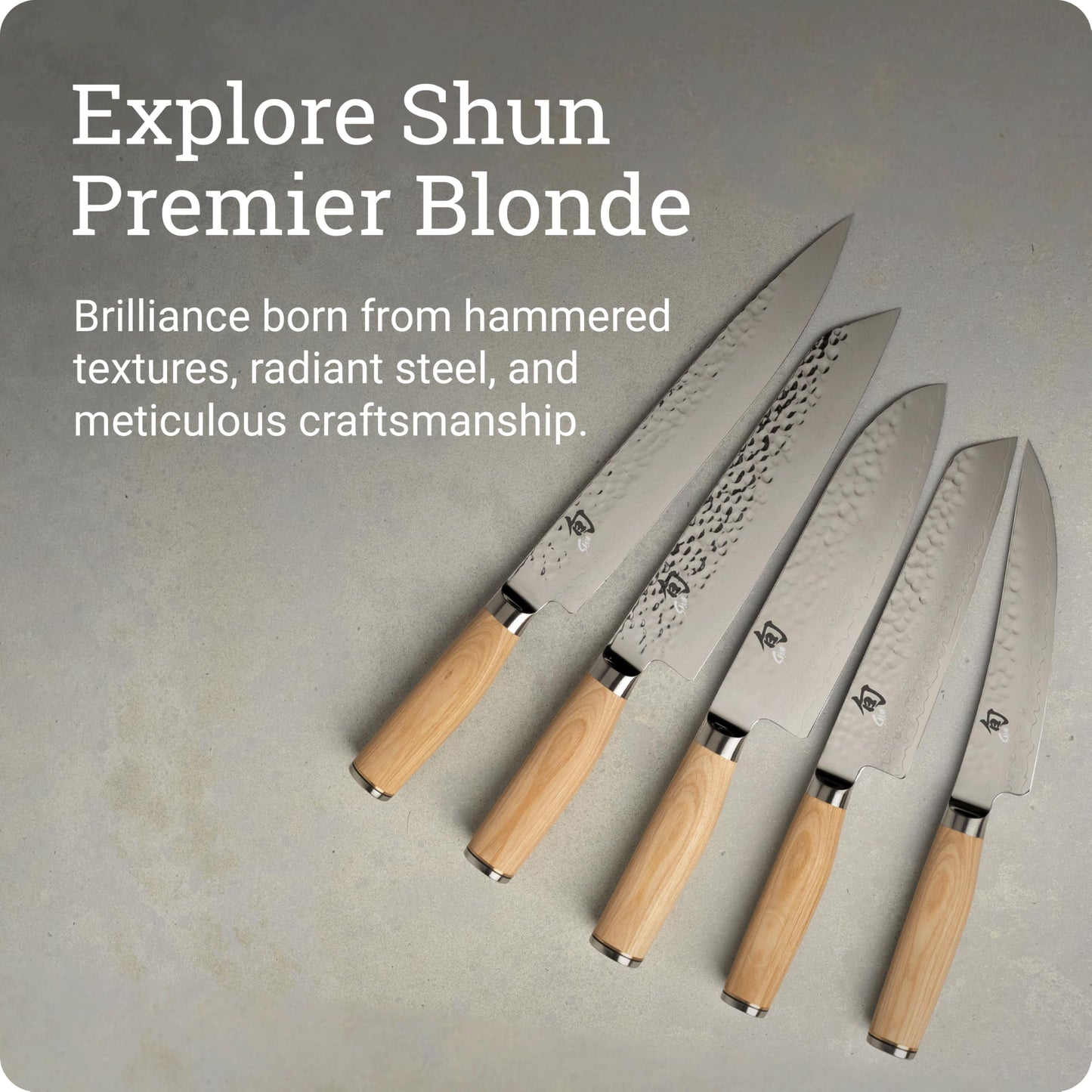 Shun Premier Blonde 8" Kiritsuke Knife, Handcrafted Japanese Kitchen Knife for Professional and Home Chefs, VG-MAX Core with Damascus Stainless Steel Cladding, Pakkawood Handle