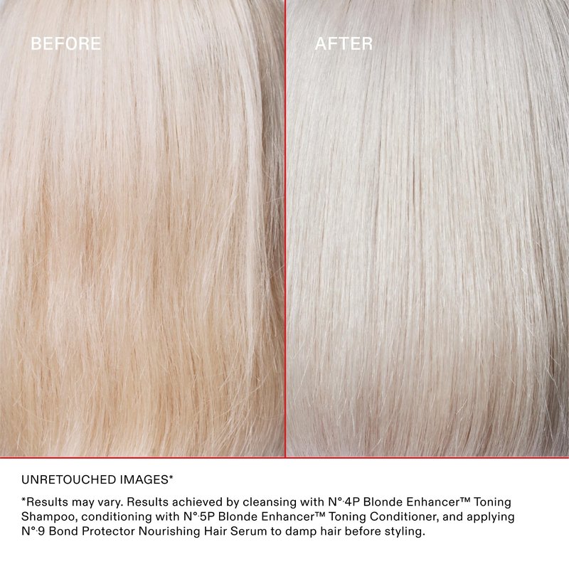 Olaplex Nº.4P Blonde Enhancer Purple Toning Shampoo: Neutralizes Brassiness & Strengthen | Repairs Damages & Hydrates Hair | For Coily, Curly, Straight, and Wavy, 250 mL / 8.5 Fl. Oz.