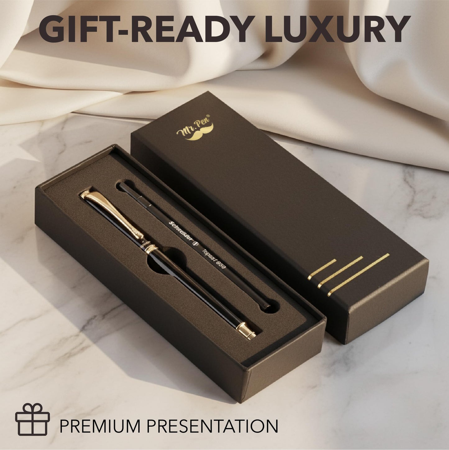 Mr. Pen- Luxury Pen, Black Barrel, Black Ink, Fancy Pen, Fancy Pens for Men and Women, Nice Pens for Men and Women, Mother's Day