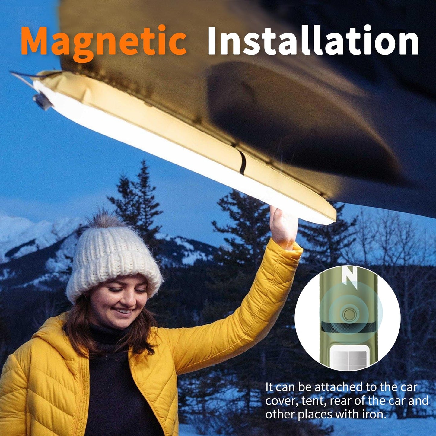 ZTARX Inflatable Solar Camping Lantern,USB Rechargeable,4 Lighting Modes,IP66 Waterproof,Portable and Lightweight Tent Light 86cm