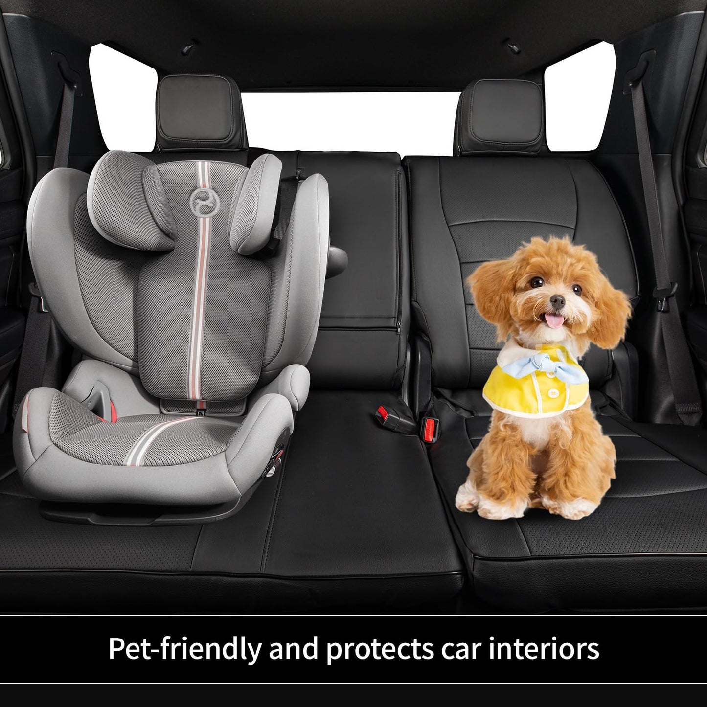 EKR 4runner Seat Covers Full Set 7 Seats 2025 2026,Car Seat Cover for Toyota 4 Runner,Custom Car Seat Protector Waterproof,Leather Car Seat Cushion,Black Car Seat Cover,Leather(Black)